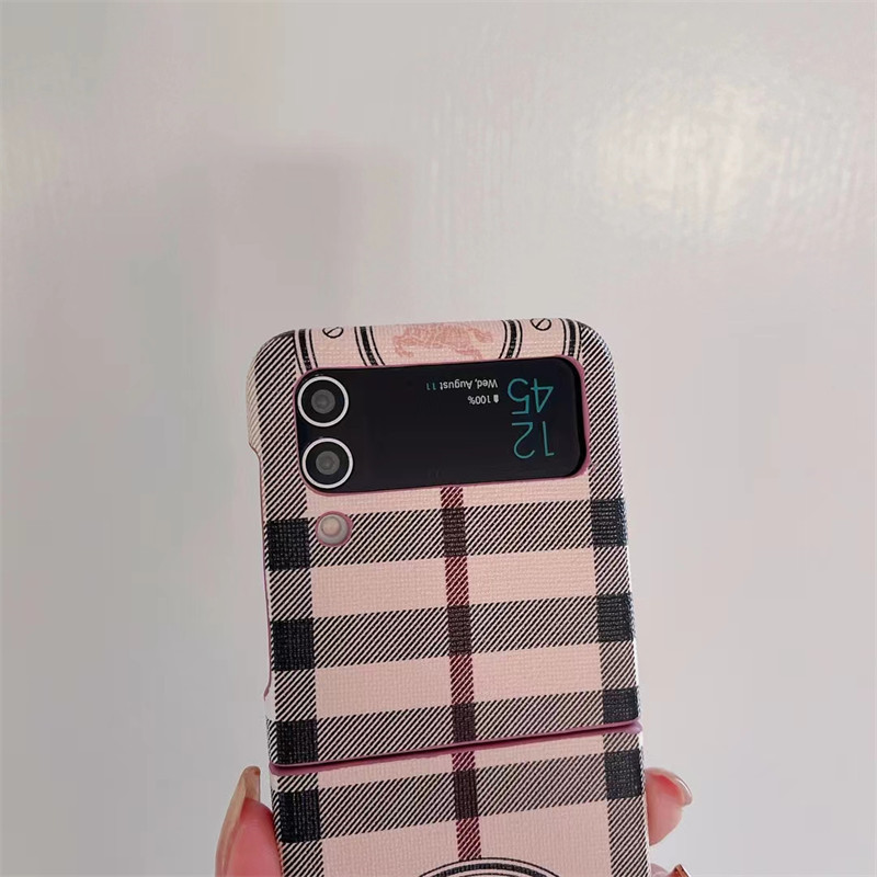 Burberry Phone case Shell for samsung z flip 6 5 4 fold4 3 Luxury samsung z flip 5 4 fold6 Case