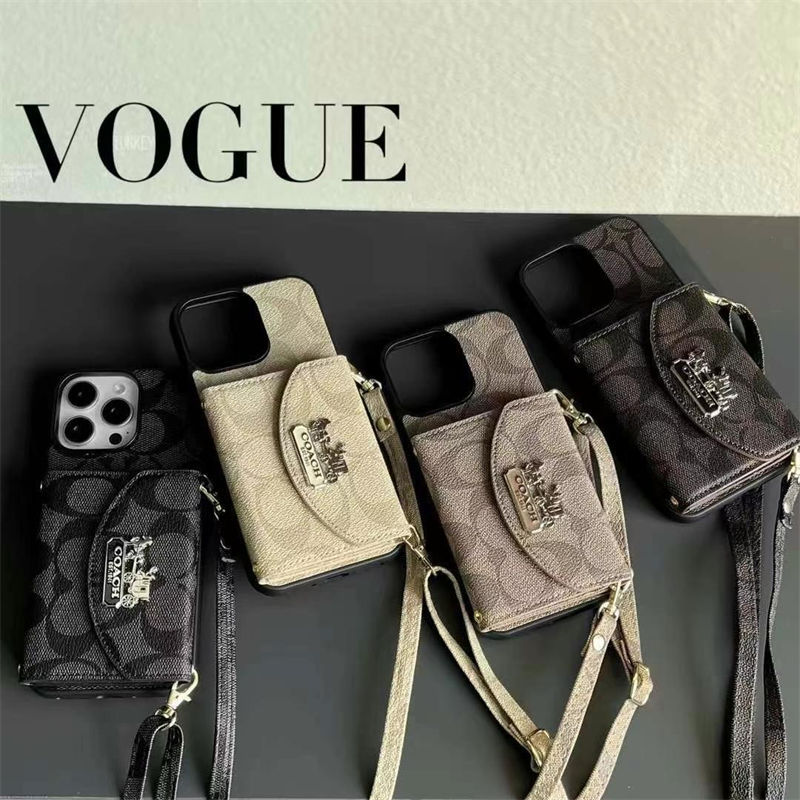 Coach Fashion Brand iphone 15 16 pro max Full Cover housse