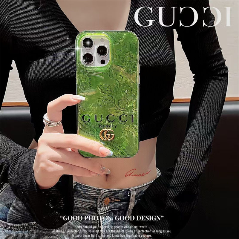 Gucci classic leather iPhone 16 pro/16 plus cover