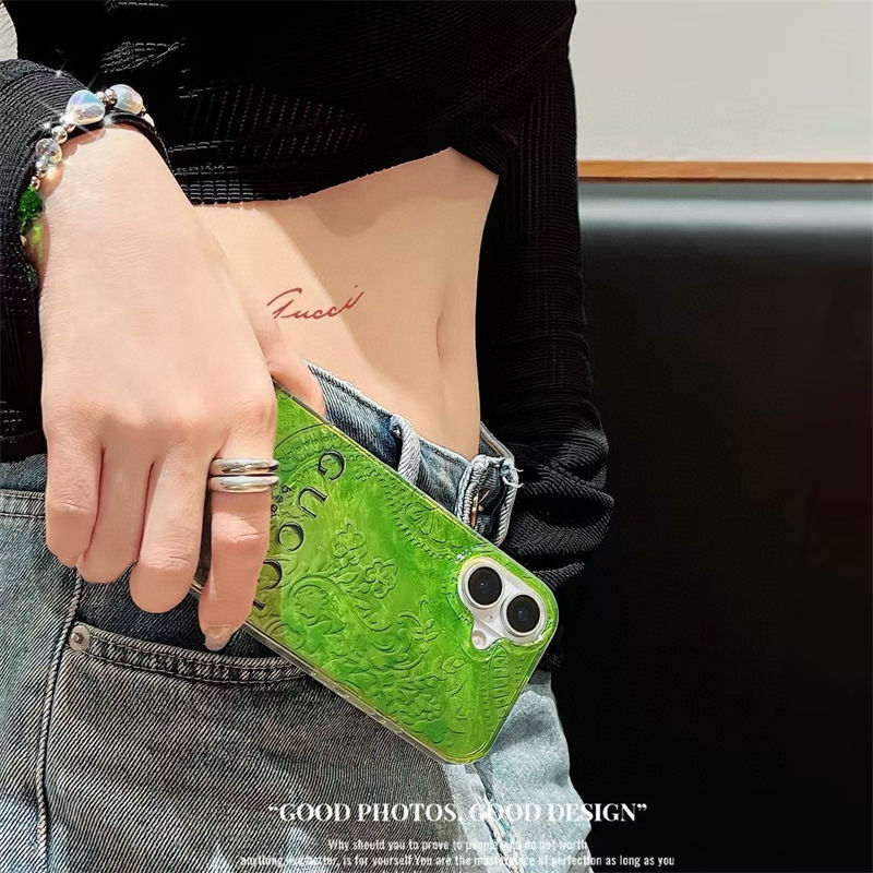 Gucci iPhone 16e 15 Pro max 14 13 Case Back