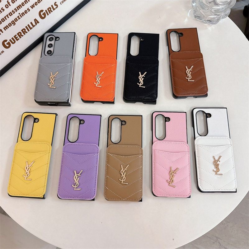 ysl samsung z flip 5 4 fold6 Case Back