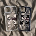 Off-White KAWS brand iphone 14 pro max 14 plus case clear shockproof protective cover original luxury fake iphone shell