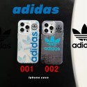Adidas luxury monogram elegant case For iphone 14 Pro Max 13 12 11 cover