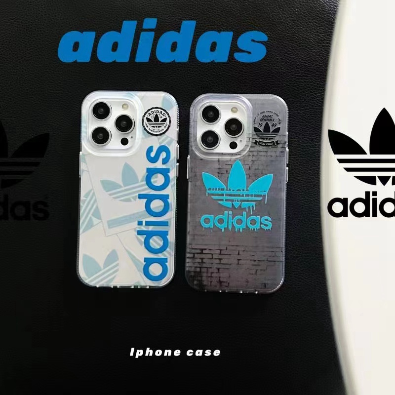 Adidas luxury monogram elegant case For iphone 14 Pro Max 13 12 11 cover