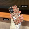Burberry luxury cute bear monogram case For galaxy s23 plus ultra a54 5g s22 + plus ultra a53 note20 cover 