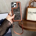 CELINE Luxury designer iPhone 15 plus 15 pro max 14 case coqueLuxury iPhone 15 Pro max 14 Case Back Cover coque  ledertascheShockproof Protective Designer iPhone CaseFashion Brand Full Cover housse