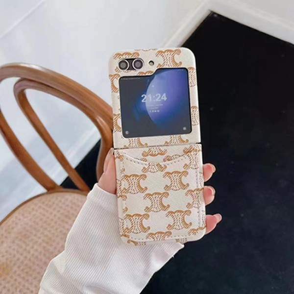 CELINE Galaxy Z Flip 3 4 5 5G Case coque hulleFashion Brand Full CoverLuxury designer samsung phone case hülle coque galaxy z flip fold 5 4 3 2samsung Case Custodia Hulle Funda