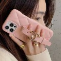 Chanel leather strap monogram belt elegant cover For iphone 14 iphone se3 13 Pro Max Mini 12 11 SE2 7 8 X Xr Xs cover