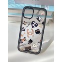 Chanel Dior luxury monogram clear bear cute case For iphone 14 Pro Max 13 12 11 cover 