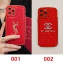 YSL Chanel luxury monogram shine leather cute case For iphone 14 Pro Max 13 12 11 cover 