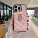 Chanel luxury leather card wallet bag monogram case for iphone 14 pro max plus 13 12 11 x xs xr 8 plus 7+ cover