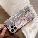Chanel luxury handband stand ring flower monogram elegant hang case For iphone 14 Pro Max iphone 13 12 11 cover