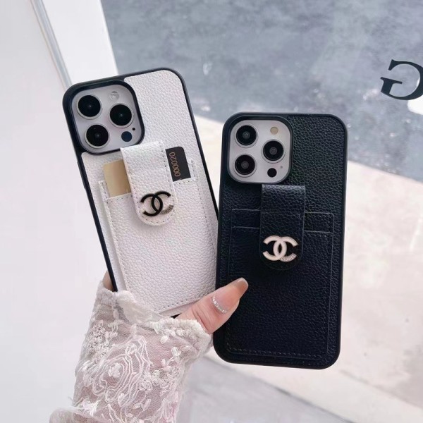 Chanel galaxy s24+ luxury iphone15 14 pro max 13 12 11 case card wallet galaxy s23 + plus ultra s22 leather bag monogram cover