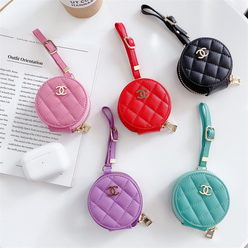 Chanel Wireless Charging Case for AirPods 1 2 3 4 pro pro2AirPods Case Custodia Hulle Fundaairpods Waterproof Case Shock Proof Protective CoverWireless Charging Airpods pro 4 2 3 1 Earbuds Case Cover Skin Shell