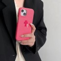 Chrome Hearts luxury cross monogram leather colorful cute case for iphone 14 Pro Max 13 12 11 cover
