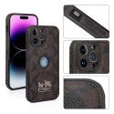 Coach luxury  leather monogram carrage iphone 14 pro max case 13 12 11 cover