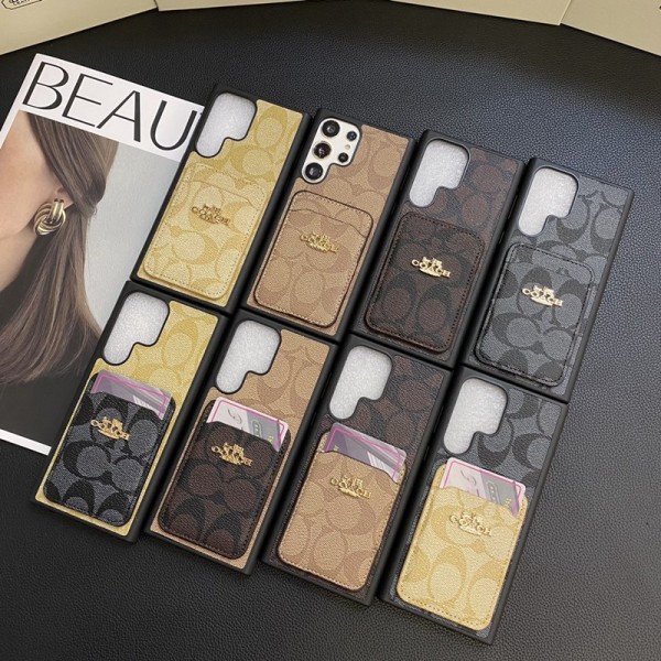 Coach iPhone 16 pro max Samsung S24 plus S23 s21 Ultra Case hülle coqueoriginal luxury fake case iphone 16/15/14 samsung s23 S24 ultra cover