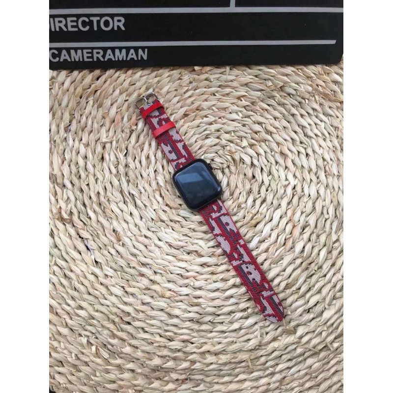 Dior Apple Strap Band Monogram Wristbands for Apple Watch 8/7/se2/ultra/SE/6/5/4/3/2/1 strap rope leather bands