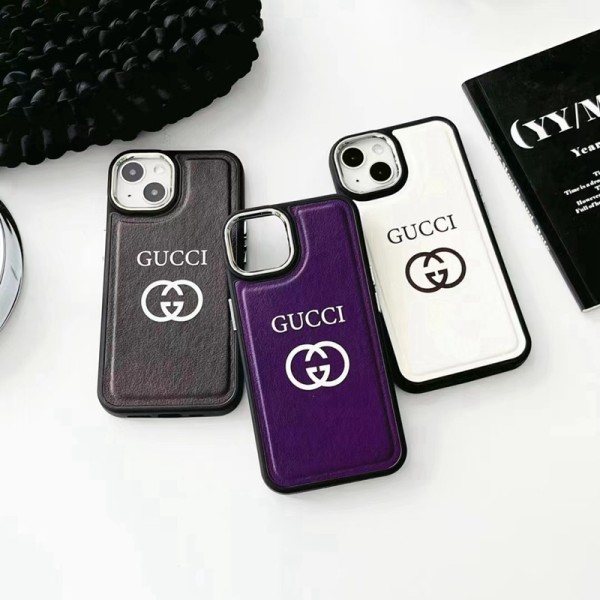 Gucci leather monogram luxury color case cute cover For iphone 14 Pro Max se3 13 Mini Iphone 12 11 SE2 7 8 X Xr Xs