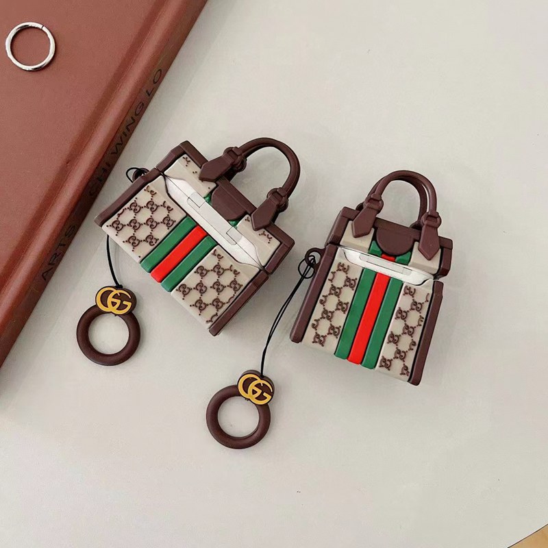 Gucci luxury AirPods Pro2/3/pro/2/1 Silicone bag Case Protective Apple earbuds Protective Cover With Finger Ring Hanger