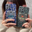 Kenzo luxury iPhone 15 14 Pro Max Plus case tiger head print monogram brand iphone se3 13 12 11 SE2 X Xr Xs 8 7 cover