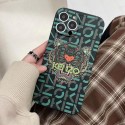 Kenzo luxury iPhone 15 14 Pro Max Plus case tiger head print monogram brand iphone se3 13 12 11 SE2 X Xr Xs 8 7 cover