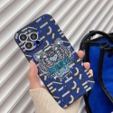 Kenzo luxury iPhone 15 14 Pro Max Plus case tiger head print monogram brand iphone se3 13 12 11 SE2 X Xr Xs 8 7 cover