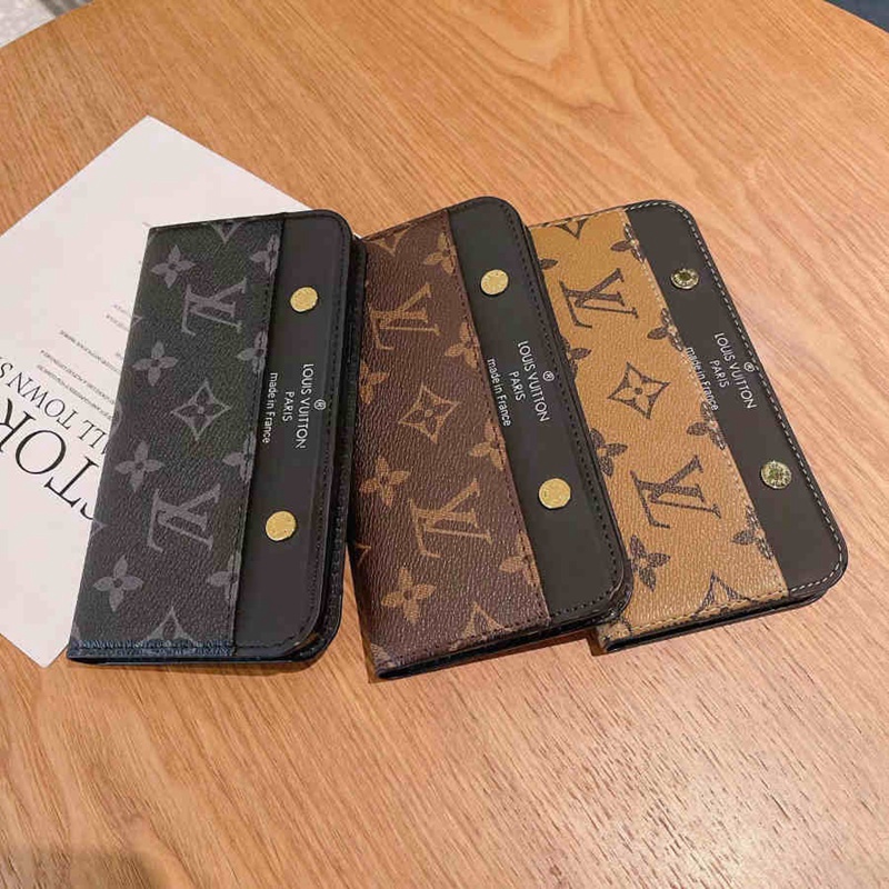 Gucci Louis Vuitton brand notebook card pocket leather type case brand cover For iphone 14 Pro Max iphone se3 13 Mini Iphone 12 11 SE2 7 8 X Xr Xs