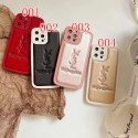 Yves Saint Laurent leather luxury monogram YSL pattern cute fashion brand case elegant cover For iphone 14 Pro Max 14 plus se3 13 12 11 SE2 7 8 plus X Xr Xs