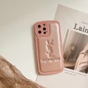 Yves Saint Laurent leather luxury monogram YSL pattern cute fashion brand case elegant cover For iphone 14 Pro Max 14 plus se3 13 12 11 SE2 7 8 plus X Xr Xs