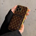 Louis Vuitton Gucci luxury leather card monogram bag elegant back case For iphone 14 pro max plus se3 13 12 11 SE2  X Xr Xs 8 7 cover