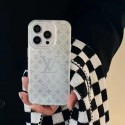 LV luxury clear colorful iphone 14 pro max 14 plus case monogram 13 12 11 cover