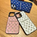 LV Supreme luxury leather monogram shine elegant cover For iphone 14 Pro Max 13 12 11 cover