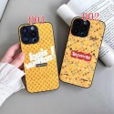LV Supreme luxury iphone 14 pro max case colorful monogram classic co-brand 13 12 11 cover