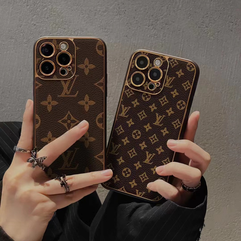 Louis Vuitton iphone 14 pro max 13 12 pro max plating monogram luxury case LV modern style cover for women ladies men