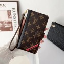 LV Gucci luxury leather strap card notebook monogram elegant iphone 14 Pro Max Plus 13 12 11 case cover