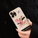 Chanel LV Prada luxury iPhone 14 pro max 13 12 11 Case The Pink Panther Sesame Street Flower perfume print monogram brand designer cover shell for Man Women Girls