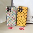 LV luxury monogram Louis Vuitton soft leather cute classic case For iphone 14 Pro Max 13 12 11 cover