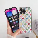 LV luxury monogram Louis Vuitton soft leather cute classic case For iphone 14 Pro Max 13 12 11 cover