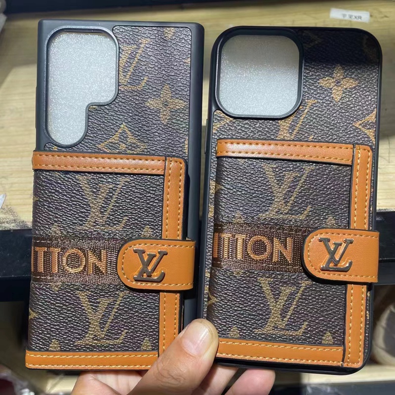 Louis Vuitton luxury card iPhone 14 pro max 13 12 11 x xs xr 8 7 wallet LV Case monogram bag leather galaxy s23 s22 plus ultra s21 s20 designer brand cover shell for Man Women Girls