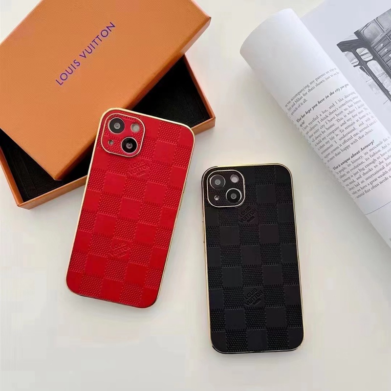 Louis Vuitton leather monogram brand cute fashion case elegant cover For iphone 14 Pro Max se3 13 Mini Iphone 12 11 SE2 X Xr Xs 8 7