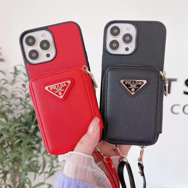 Prada iPhone 14 pro max plus 13 12 11 x/xs xr 8 7 Case strap card monogram bag luxury galaxy a53 a33 s22 plus ultra s21 note20 designer cover shell for Man Women Girls