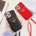 Prada iPhone 14 pro max plus 13 12 11 x/xs xr 8 7 Case strap card monogram bag luxury galaxy a53 a33 s22 plus ultra s21 note20 designer cover shell for Man Women Girls