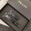 Prada luxury Apple Watch Band Wrist Strap leather 38/40/41/42/44/45/49mm Pattern Iwatch Strap For Apple Watch Series 8 se2 ultra 7 se 6 5 4 3 2 1 men women