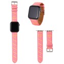Prada Leather Apple Watch Band for Series 1/2/3/4/5/6/7/8/UltraCustom Leather Watch BandStrap Replacement Sport Wristbands for iWatchLuxury Designer Classic Monogram Apple Watch Band