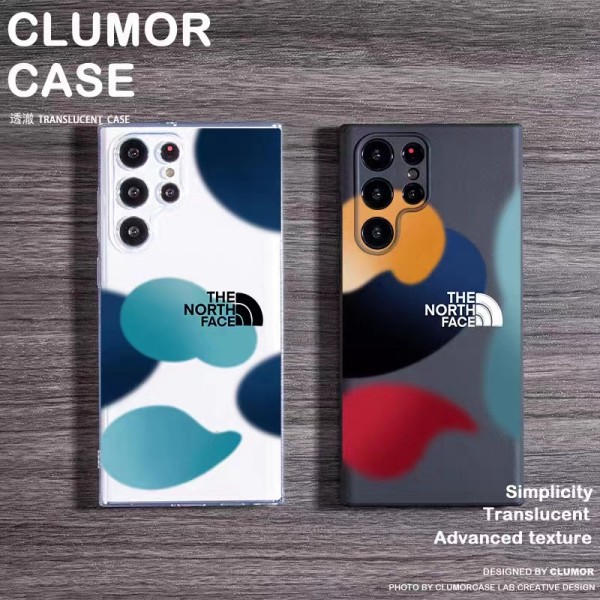 The North Face luxury monogram cute cloud colorful brand case For galaxy s23+ plus ultra a54 5g s22 + plus ultra a33 a53 a73 note20 cover