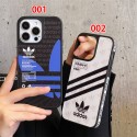 Adidas iPhone 16e/13/14/15 16 Pro Max Wallet Flip Case  Shockproof Protective Designer iPhone 15 16 Case Fashion Brand Full Cover housse iphone 14 15 16e Custodia Hulle Funda 