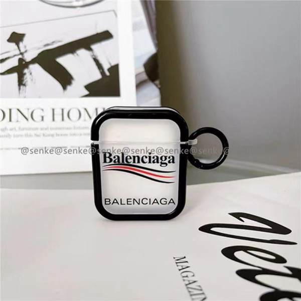 Balenciaga Wireless Charging Case for AirPods 1 2 3 pro pro2Luxury Designer Airpods pro2 Protective Case Cover hülle coqueairpods Waterproof Case Shock Proof Protective CoverWireless Charging Airpods pro 2 3 1 Earbuds Case Cover Skin Shell
