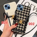 Celine luxury strap card bag leather monogram cute print brand case For iphone 14 Pro Max Plus iphone se3 13 Mini Iphone 12 11 SE2 7 8 X Xr Xs galaxy s23 plus ultra s22 + a23 5g a33 a53 a73 note20 cover 
