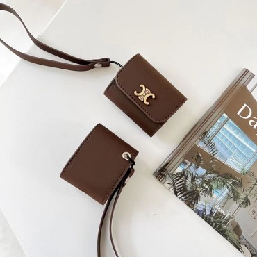 Celine luxury Airpods Pro 2 2022 3 stitich case strap leather bag monogram airpods pro 2 3 1 cover fashion brand TWS bluetooth earbuds accessories